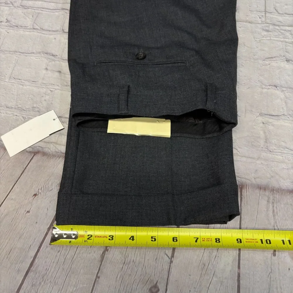 NWT Lauren Ralph Lauren Men Pleated Wool Blend Dress Pants 36x34 Gray D119 -26